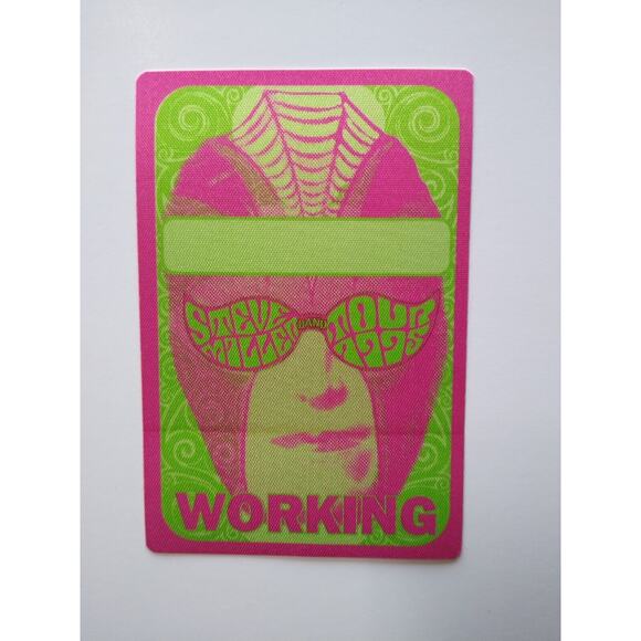 Steve Miller Band Backstage Pass Original 1995 Rock Music Concert Groovy Art - Picture 2 of 2